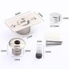 Magnetic Door Catchs Wind-Proof Hidden Floor Mounted Door Stop Anti-collision Invisible Doorstop Soft-lock  Door Hardware