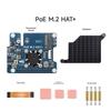 A84X-For Raspberry Pi 5 POE + Pcie To M.2 Nvme SSD Board HAT+ Pi5 2242/2230 Power Over Ethernet Support Nvme M2 Protocol