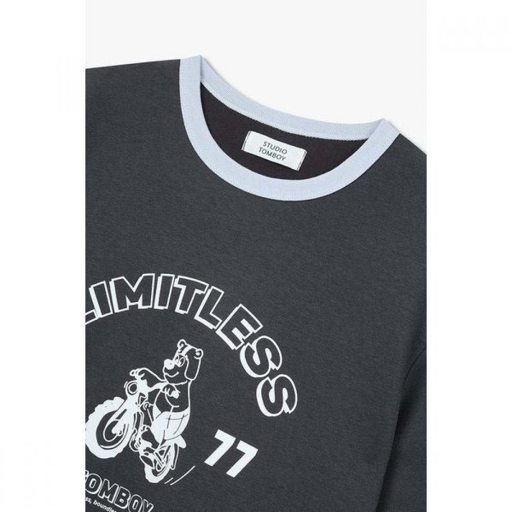 STudio Tomboy ArTwork Ringer ShorT Sleeve T shirT 9176222996