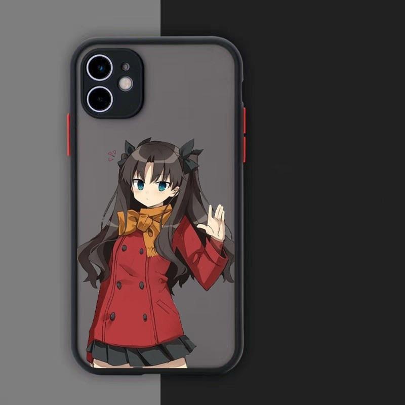 

Милый чехол для телефона Fate Rin Tohsaka для iPhone 14 13 12 11 Mini Pro Max XS X Max XR 8 7 Plus SE 2022, цветной чехол для телефона iPhone SE 2020-2022