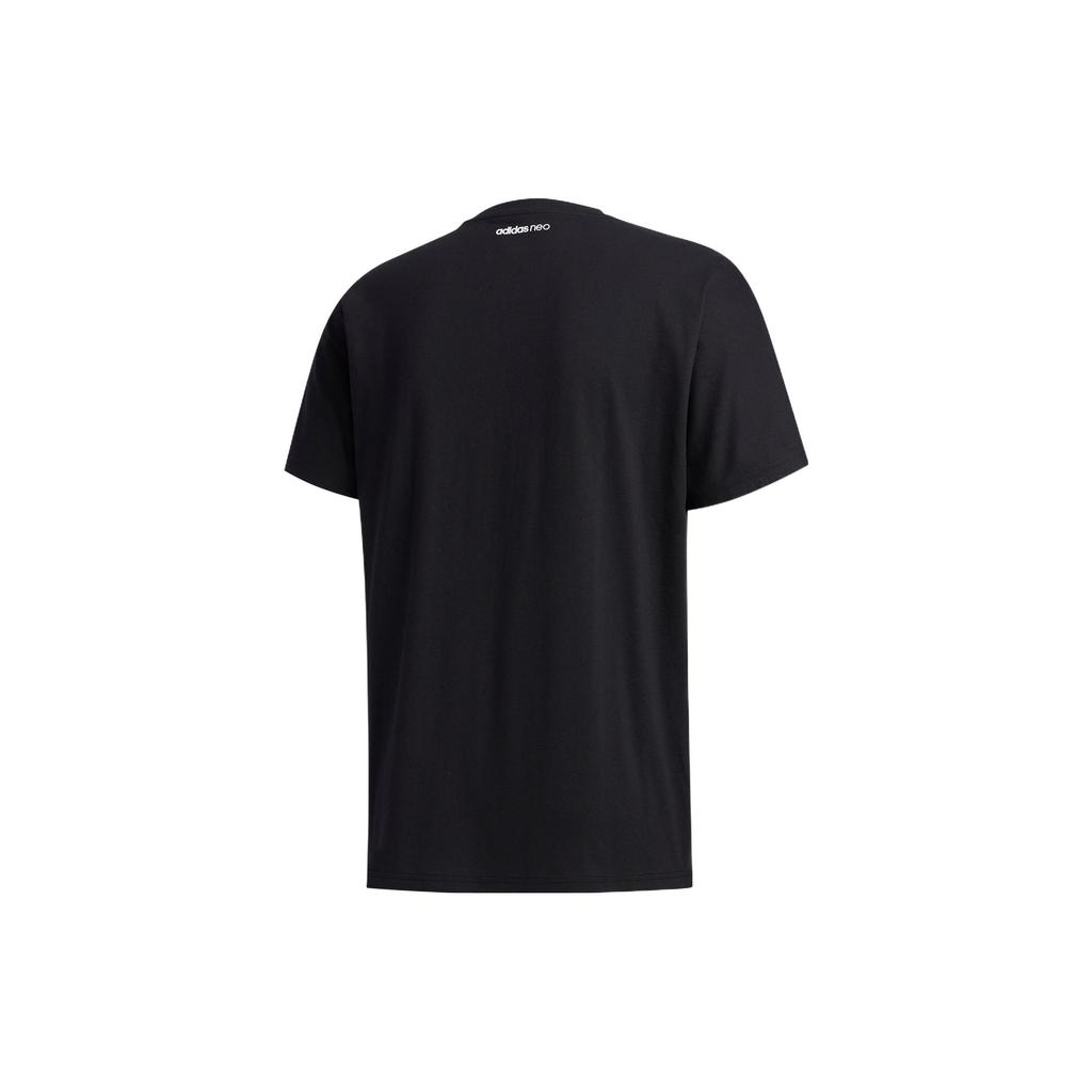 adidas Neo T Shirts Men's Black Crew Neck Moderate Straight Fit GK5871
