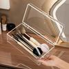 Clear Makeup Sponges Organizer Acrylic Puff Storage Case Portable Makeup Brushes Storage Box