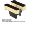 Car Seat Gap Filler Organizer Faux Leather Storage Box with Phone Slot Sunglasses Compartment RFID Protection Non-Slip Silicone Universal Car