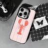 Marine life, crabs, lobsters  Phone Case For iPhone 17,16,15,14,13,12,11 Plus,Pro Max,XS,Colored silver phone case