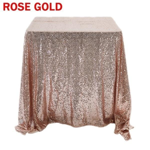 Glitter Square Rectangle Tablecloth Sequin Embroidered Tablecloth Wedding Sequins Tablecloth Party Tablecloth Halloween & Christmas Decoration