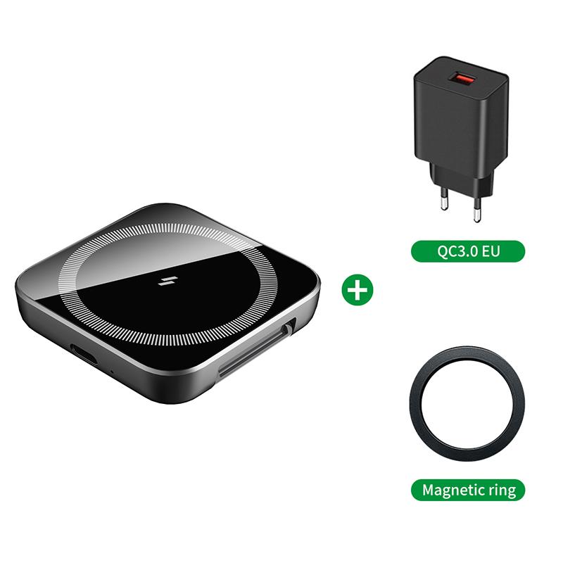 

2 в 1 беспроводное зарядное устройство для Magsafe 15 Вт быстрая зарядка для iPhone 16 Pro Max зарядное устройство для часов портативная магнитная зарядная пластина