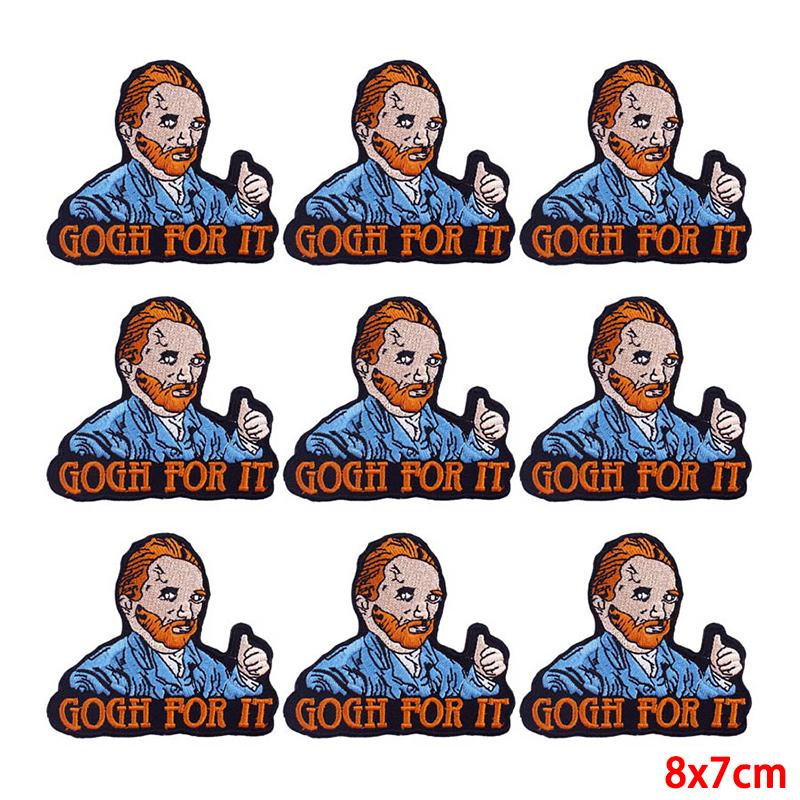 10 Pcs/lot Wholesale Embroidery Patch Iron On Patches For Clothing Patches On Clothes Jackets Decor Applique Sew Supplies