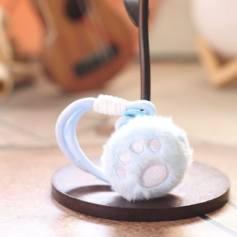 

Plush Cat Footprint Keychain With Soft Short Plush For Kids And Adults