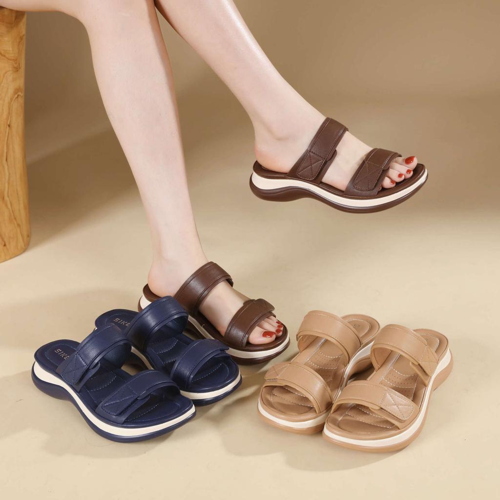 Summer Fashion Women Slip On Platform Wedges Comfortable Non-slip Slippers Women Casual Footwear Beach Sandals 35-41