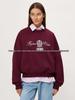 Retro American Style Thickened Round Neck Pullover Hoodie - Hip-Hop Inspired