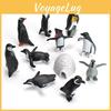 Detailed Pvc Arctic Penguin Toy Set Featuring 11 Miniature Ocean Animal Models