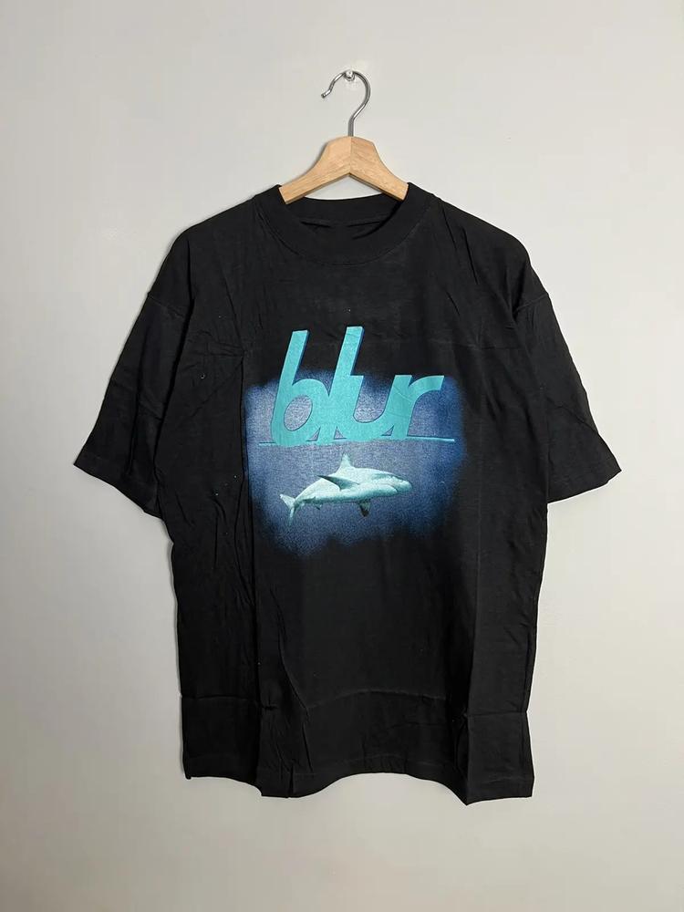 New Popular Blur Band Black T-shirt Cotton Full Size Unisex XXXL