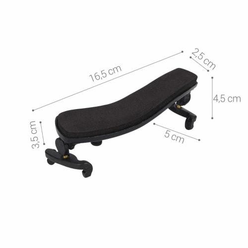 kwmobile Violin Shoulder Rest for 1/4 and 1/8 Violins - Adjustable Soft Rubber Feet - Violin Shoulder Protection