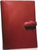 A5 Size Systemy2 STC2 Genuine Cowhide Leather Binder with Pen Holder and Card Pockets [BLUE SINCERE] Organizer, Leather, 6-Ring Hole, Vegetable-Tanned