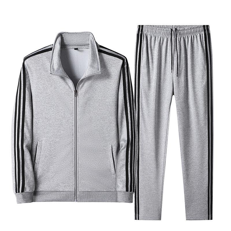 Autumn Sports Suit Couple Casual Running Stand-up Collar Loose Windproof Jacket Sweatpants