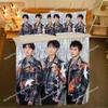 TF Boys Pillowcase+ Duvet Cover Single Dormitory Student Knit Wang Yuan Wang Junkai Qian Xi Photos Double Bedding Set963