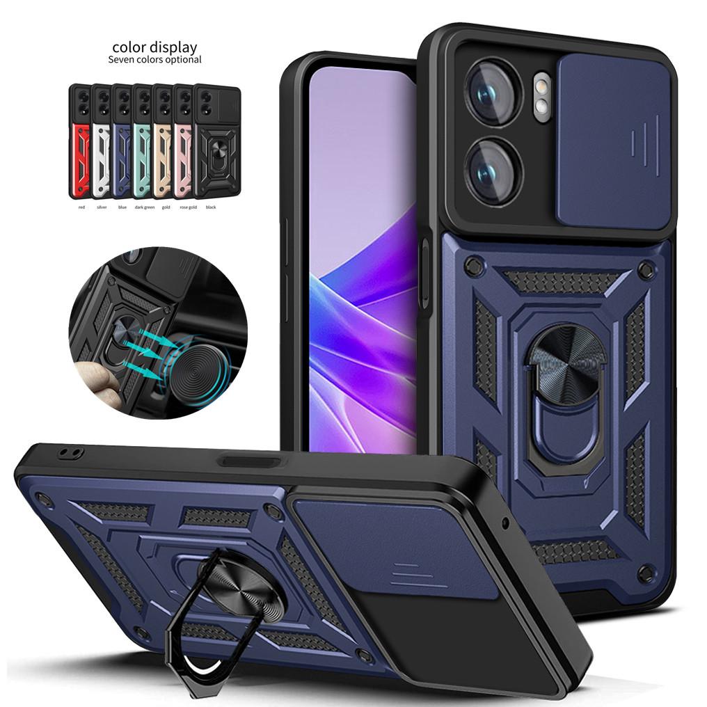 Armor Case For OPPO A80 A40 M A60 A79 A78 A58 A38 A18 A98 A77 A57S 5G 4G Cover With Ring Magnetic Holder Coque Fundas Capa Shell