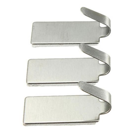 6Pcs Self Adhesive Kitchen Bathroom Wall Door Stainless Steel Sticky Hook Hanger
