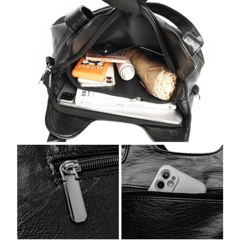 Faux Fur Handbags Large Capacity Soft Leather Handbags for Ladies