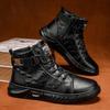 2025 autumn new men's Martin boots daily casual men's shoes black trend Martin boots go out versatile
