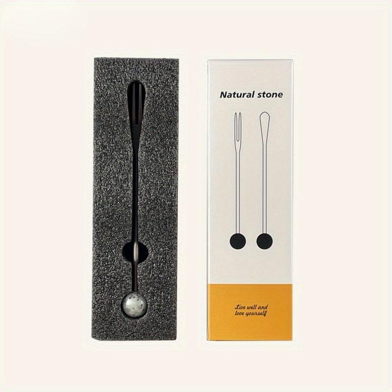 304 Stainless Steel Fruit Fork, Household Fruit Stick, Dessert Cake Fork, Coffee Stirring Spoon.
