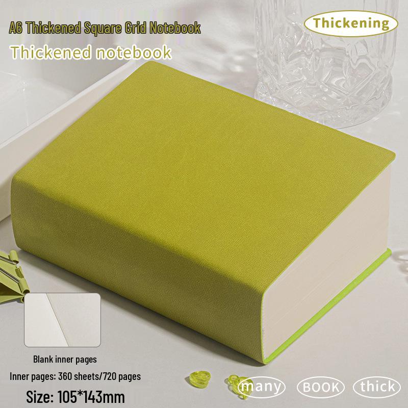 

A6 Small Square Thick Notebook - Portable Blank Sketchbook for Art Students