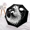 1pc Yin Yang Cat Automatic Umbrella High Quality Canopy, Portable Folding Umbrella with, Ideal Gift for - Travel, Everyday, Formal Events, S