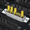 High Current 30Amp Mixed D-Sub Connector 9W4 Male/ Female 5+4D-SUB Pin Power Mixed Contact PCB Mount Lock Secure Use