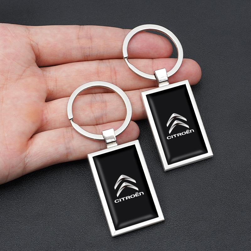 AOU4 1Pcs Zinc Alloy Car Keyring Auto Logo Keychain Pendant Decoration For Citroen C1 DS3 C2 C3 Vts C4 Saxo C4L C5 C6 C8 Xsara C3-XR