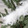 White Peacock Accent Piece for Christmas Tree Decoration Stunning Feather Details Perfect for Festive Atmosphere