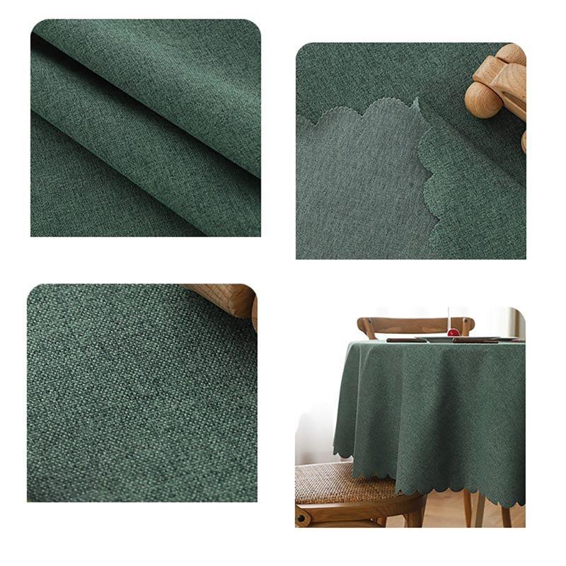 Elegant Linens Style Table Cover Water Repellents Stains Resistant and Washable Table Cloth for Event Home Offices
