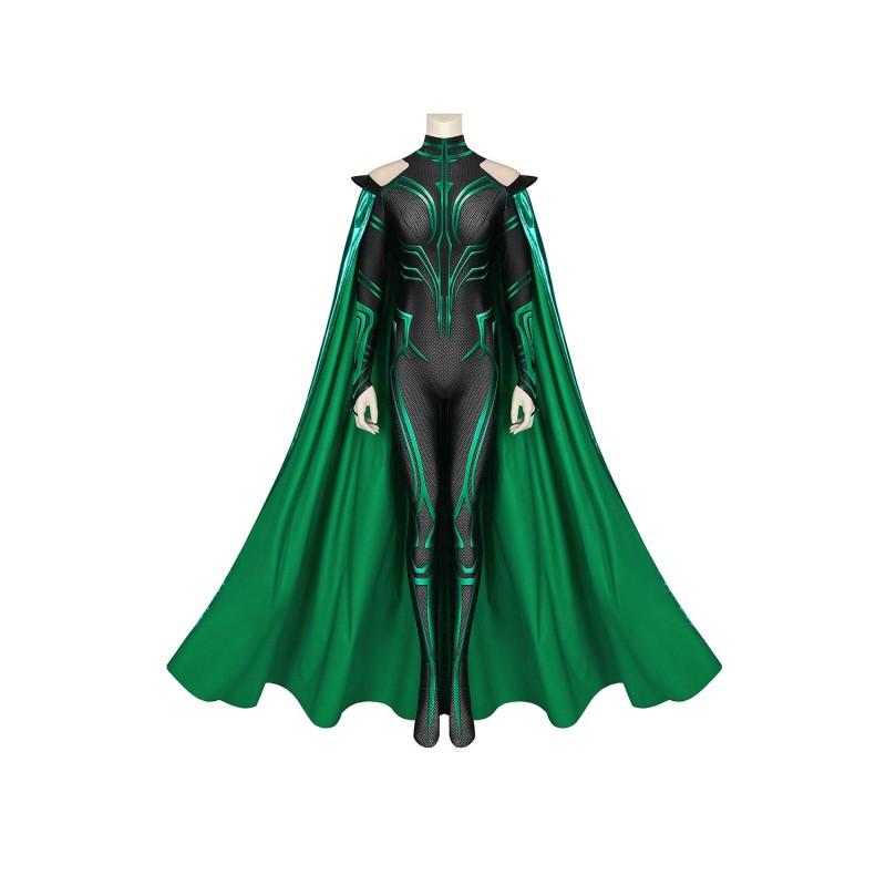 Thor Ragnarok Hela Cosplay Costume Marvel Villain Sexy Bodysuit Anime Convention