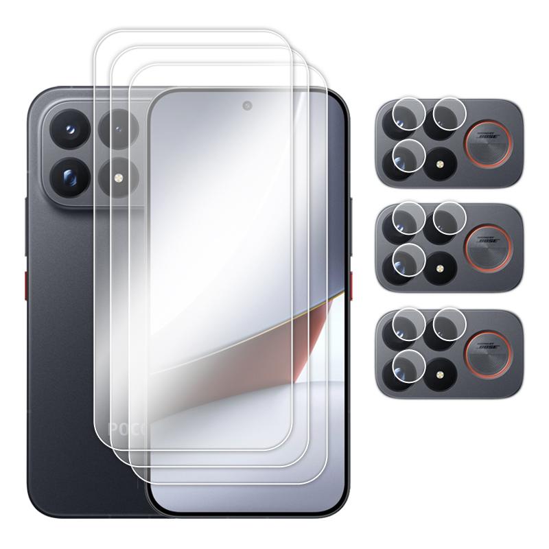 For Poco F9 Ultra 5G Glass For Poco F9 Pro Tempered Glass Full Glue HD Transparent Screen Protector For Poco F9 Ultra Lens Film 2