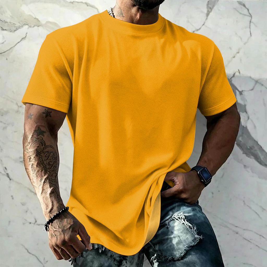 Men's Vintage Short Sleeve T Shirt Loose Fit Breathable Summer Sports Streetwear Casual Everyday Basic Top