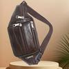 2025 New Men's Waist Bag, Shoulder Bag, Chest Bag, Fashion Soft Leather Fashion Sport Cross-Body Bag
