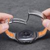 Compatible Two-Color Rubber Folding Buckle Wristband for Samsung Galaxy Watch 8