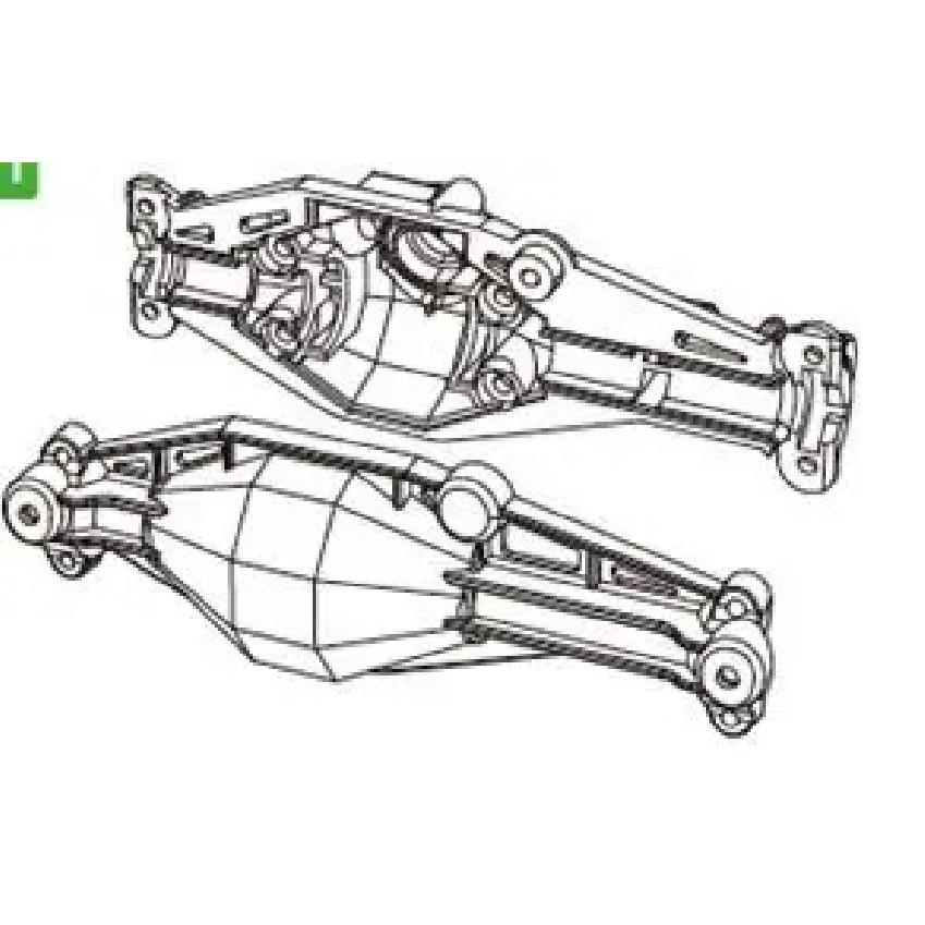 Mjx H12y1/12 Climbing Front And Rear Door Bridge Components Original Shock Absorber Rod Tires Complete Set Of Servo Accessories