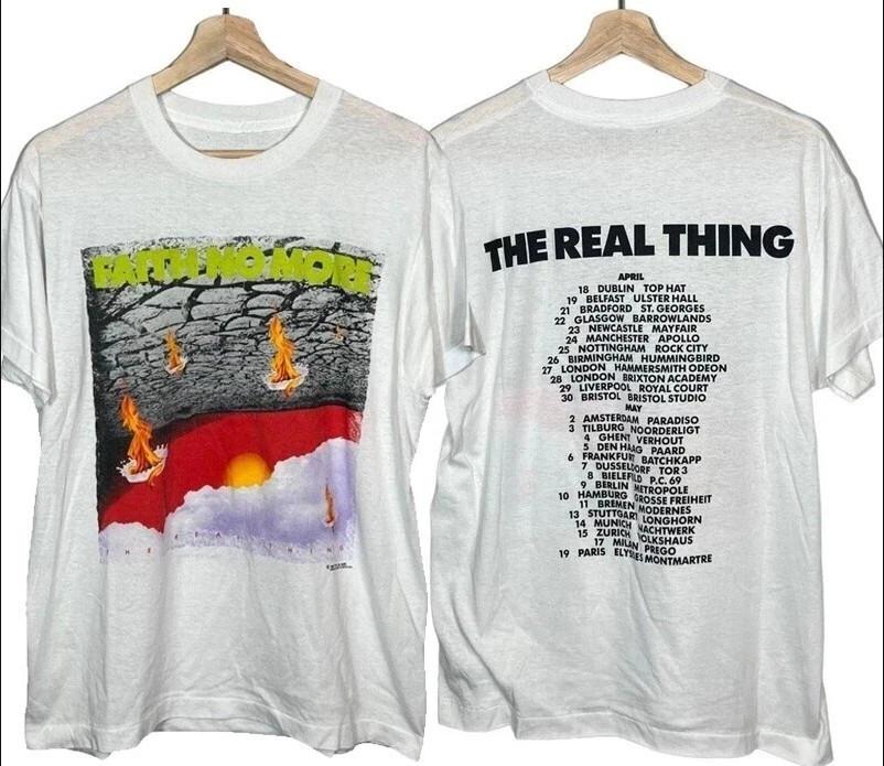 

Vintage 1990 Faith No More The Real Thing Tour Band T-shirt, size S-4XL 2XL