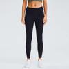 Women's High Waist Side Pocket Yoga Pants - Nine-Point Stretch Sports Leggings