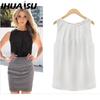 Dámská móda Ležérní Jednobarevný Potisk Bez rukávů O Kulatý Výstřih Halenky a Košile