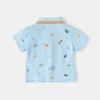 2026 New Summer Boys T-Shirt Kids All Over Print Polo Shirt Baby Short Sleeve Top