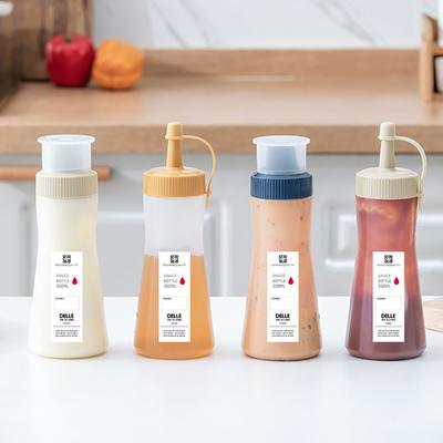 350ML Láhev na omáčku Dobré těsnění Samolepka pro samolepení Prachotěsný Dávkovač na med, salátové dresinky a koření pro restauraci
