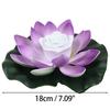 18cm LED Waterproof Floating Wishing Lotus Light Artificial Flower Floating Fake Lotus Plant Water Lily Micro Landscape Decor