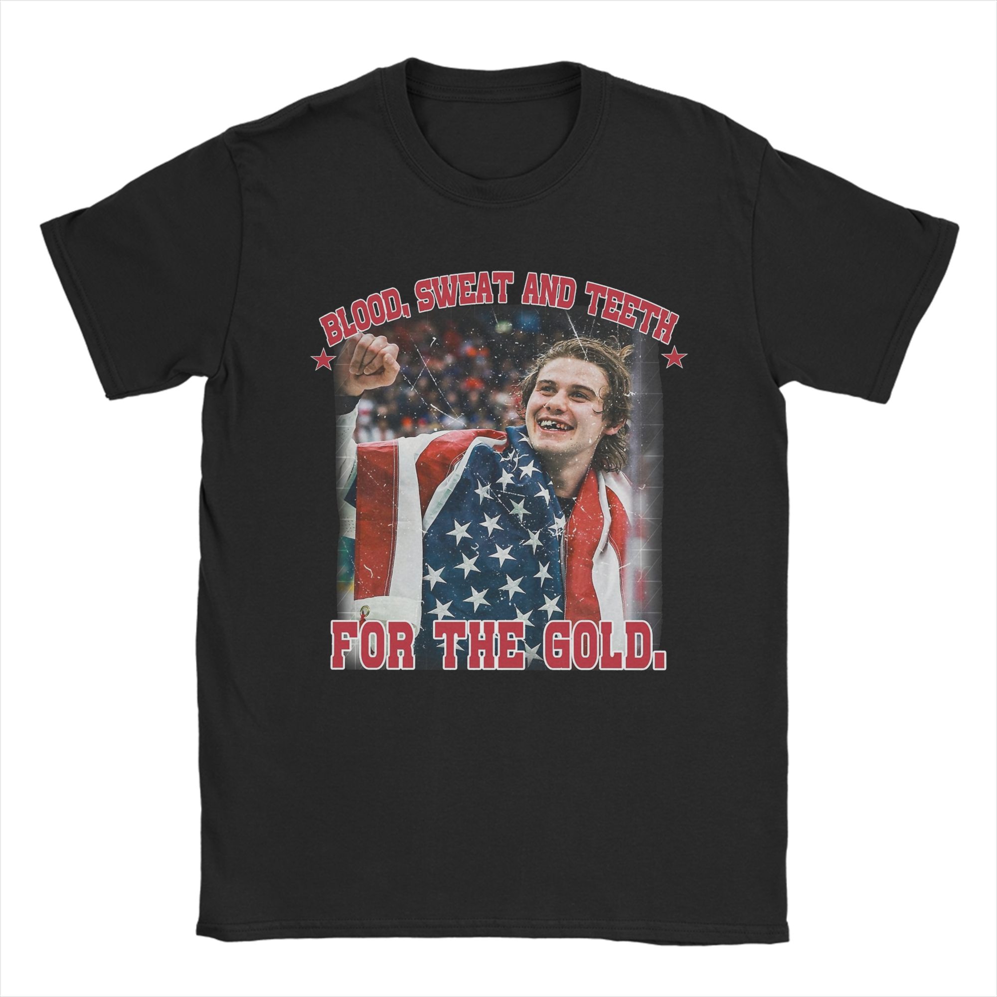 Hughes Hellebuyck 26 Team USA Unisexs T Shirts Jack Hughes USA Hockey VTees Short Sleeve Round Collar TShirt 100 Cotton S