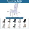 LMETJMA 4Pcs Oversized Stretch Spandex Dining Chair Covers Extra Large Kitchen Parsons Chair Covers Dining Chair Slipcover JT416