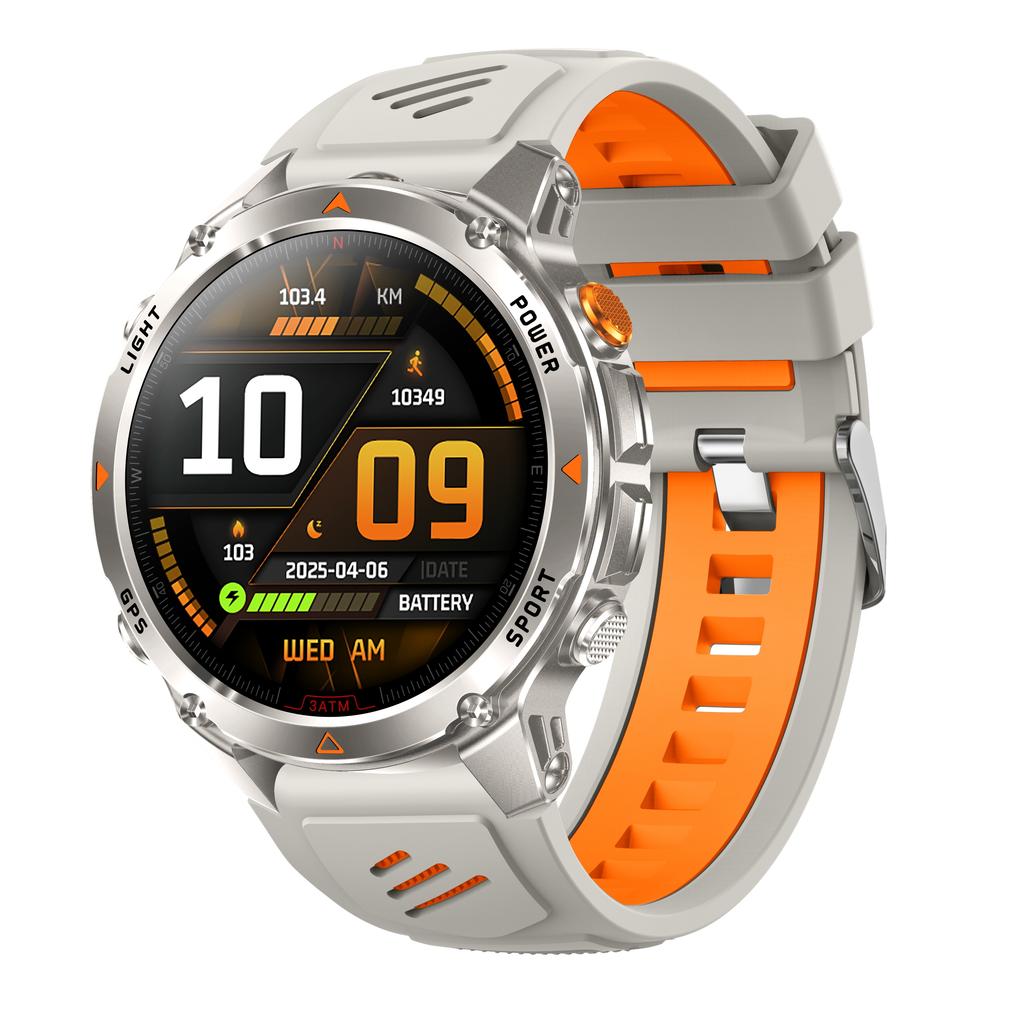 New Arrival GPS Sport Watch Compass Altitude Barometer 3ATM Waterproof FitcloudPro Smartwatch Health Tracker Phone Calls