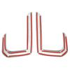 For Subaru Outback 2021 2022 2023 ABS Car Front Fog Light Lamp Eyebrow Cover Frame Trim Sticker Accessories