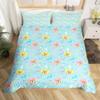 Cute Fox Duvet Cover Cartoon Animal Bedding Set Microfiber Botanical Tree Branches Comforter Cover Twin King For Kids Boys Girls
