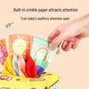 Washable Tear-Proof Crinkle Paper Toy for Infants - Soothing Tissue Box & Cloth Book