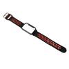 Breathable Silicone Watch Strap Band with Protective Bumper Case Accessory Fit for Mi Band 7 Pro Black Red and Black